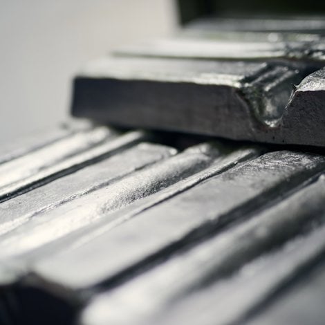 a stack of aluminium bars