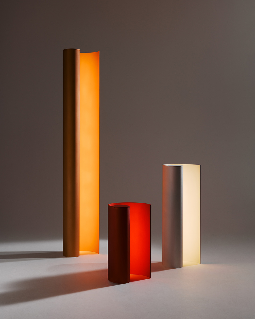 a group of different colored objects