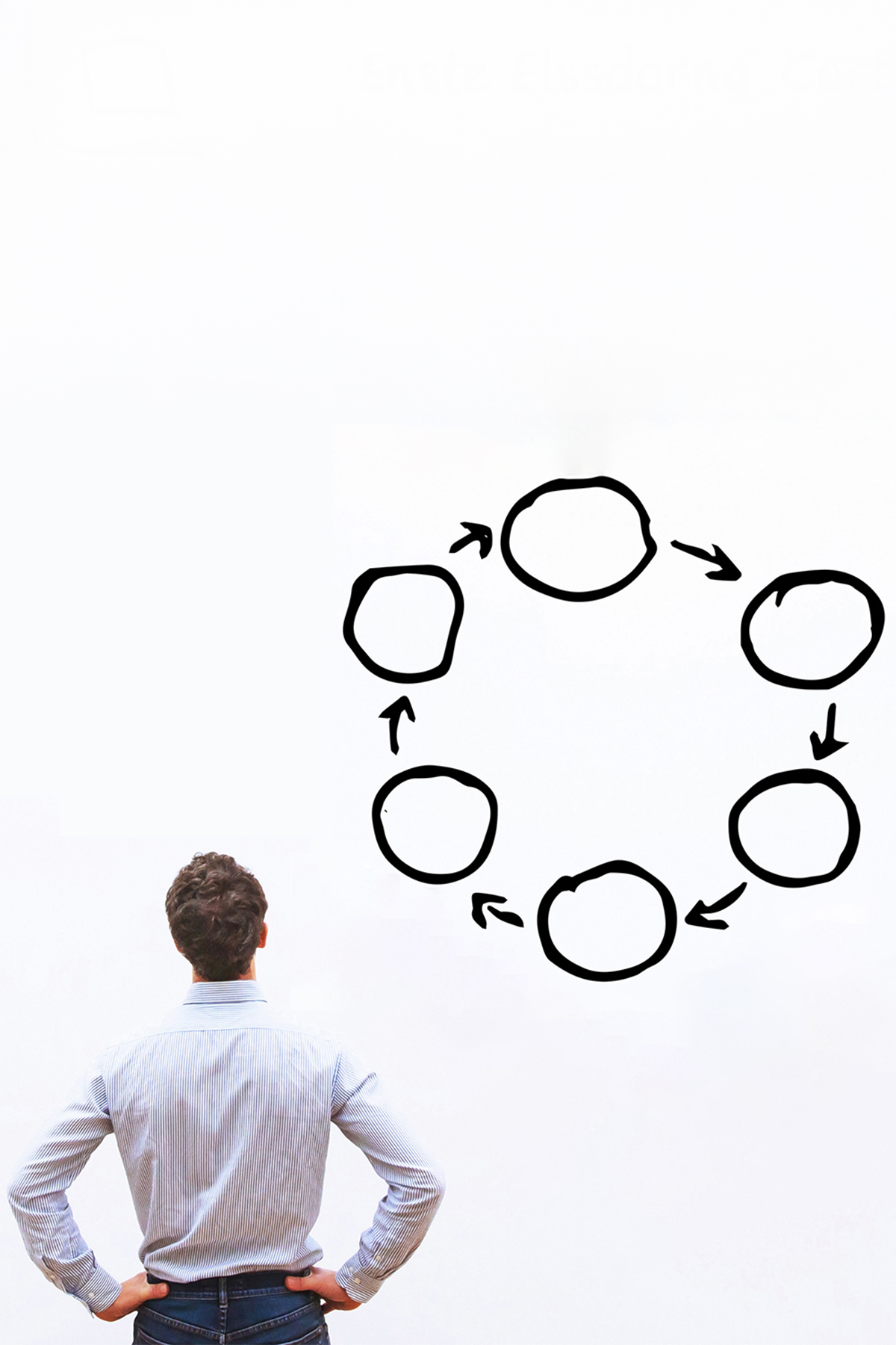 a person looking at a drawing