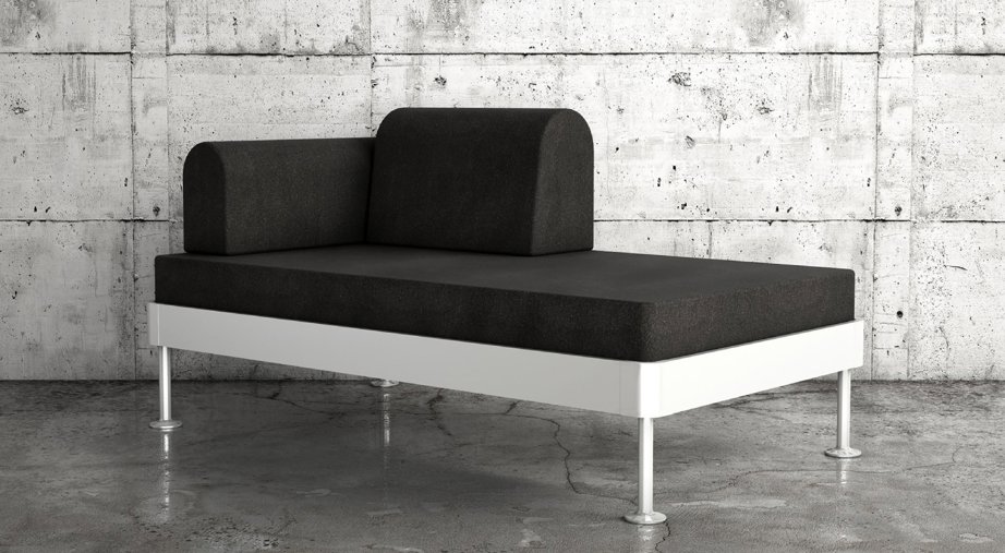 The IKEA DELAKTIG frame is made of aluminium because it is the right material for the application. It is light, but strong.