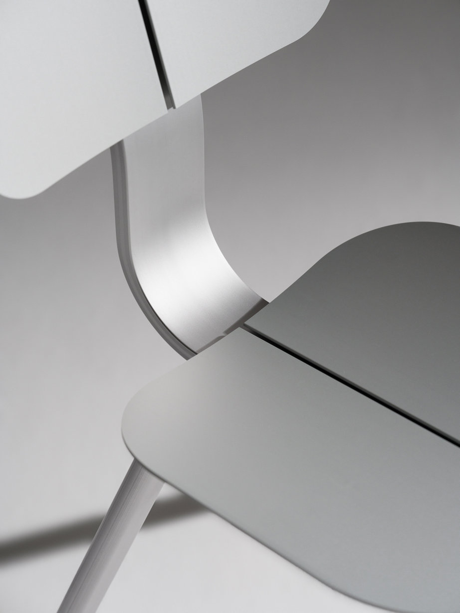 The carbon footprint calculation for the aluminium used in John Tree's billet chair was only 2.1 kgs CO2e. Photo by Einar Aslaksen.
