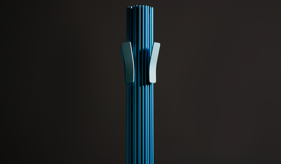 Andreas Engesvik's Tsuba Coat Hanger, made of aluminium