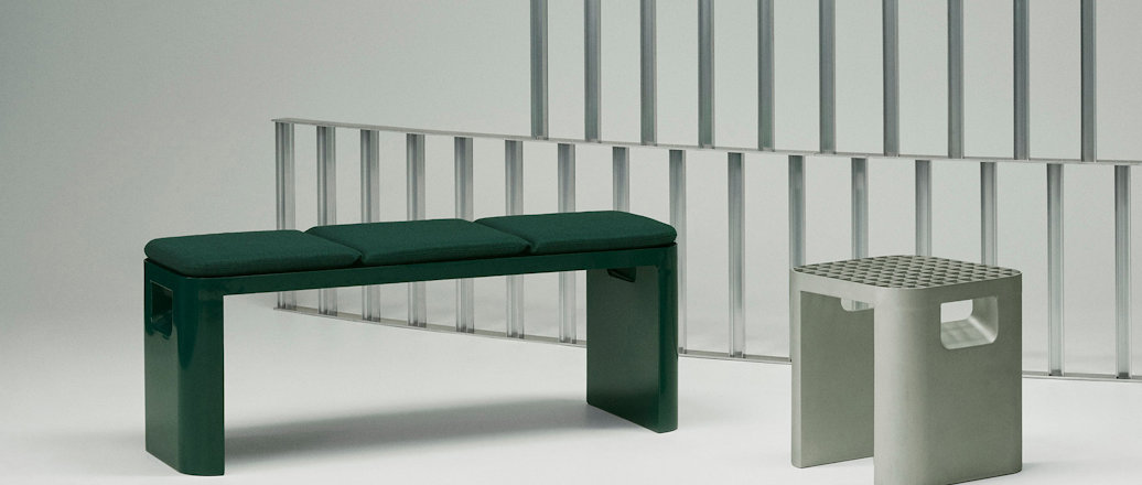 One stool and Two bench by Martin Høgh Olsen (Photo: Magnus Nordstrand)