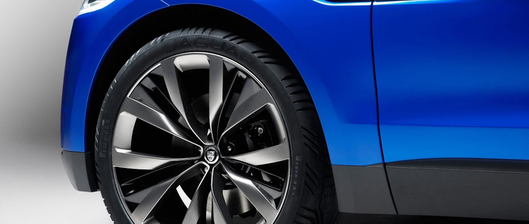 Close up of a car wheel rim