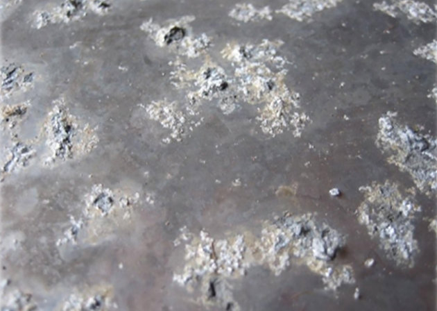 close up of corroded metal