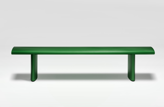 a green table with a white background