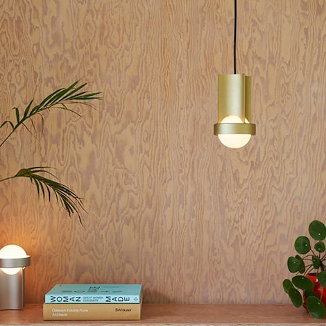 Loop, designed by John Tree, is a family of lights from a single component, made of aluminium.