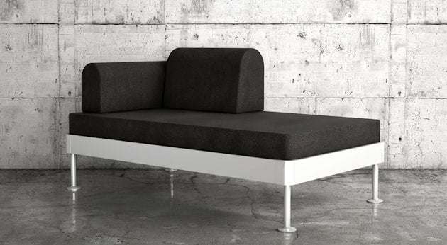 An ikea sofa-bed